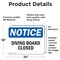 Signmission Diving Board Closed, 24 in W x Rectangle, Vinyl Decal OS-2PACK-NS-D-1824-L-11062 - alternate 2